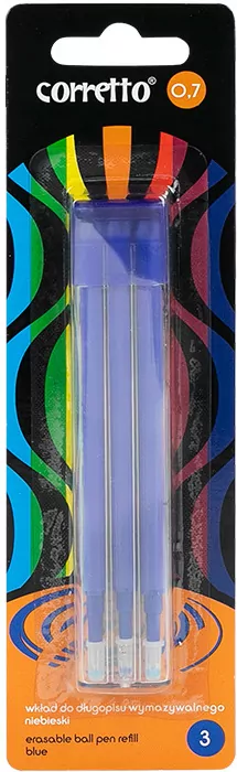 Wkład do długopisu wymaz. GR-1609 niebieski 3szt - tantis.pl