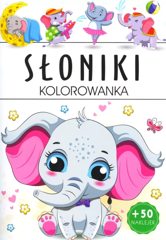 Słoniki kolorowanka - tantis.pl