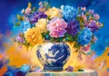 Puzzle 500 Flowers in Chinese Porcelain CASTOR - tantis.pl