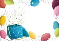 Karnet B8 mini Prezent z balonami - tantis.pl