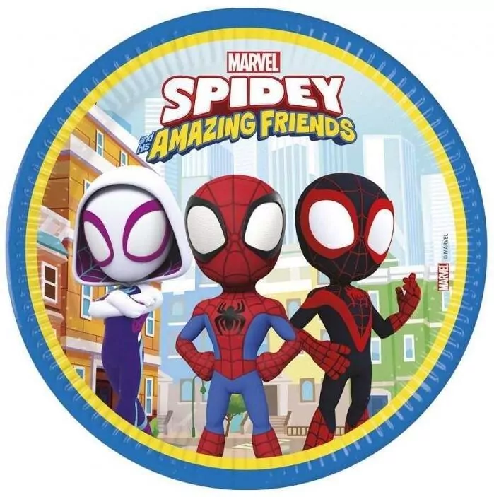 Talerzyki papierowe Spidey & His Amazing.. 23cm - tantis.pl
