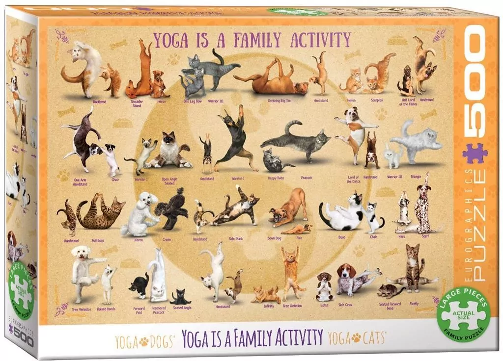 Puzzle 500. Yoga dogs - tantis.pl