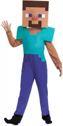 Strój dziecięcy Minecraft Steve. Rozmiar M