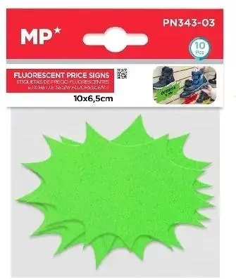Etykiety cenowe fluorescencyjne zielone 100x65mm - tantis.pl