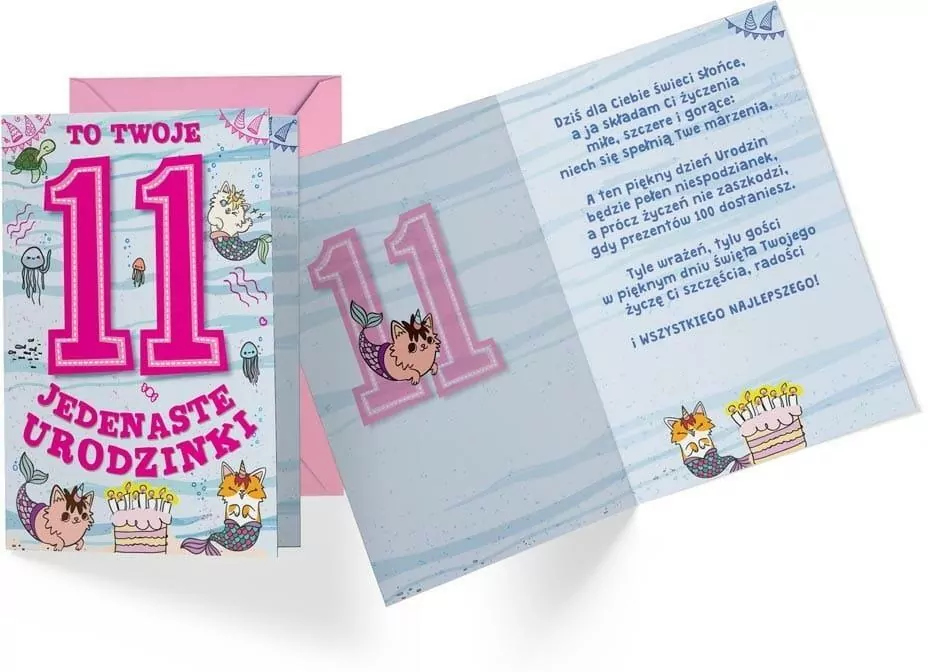 Karnet B6 PR-311 Urodziny 11 - tantis.pl