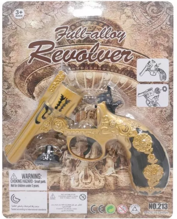 Pistolet metalowy na kapiszony spłonkę - tantis.pl