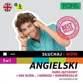 Angielski A1/B1. Kurs językowy + 500 słów. Słuchaj i mów - tantis.pl