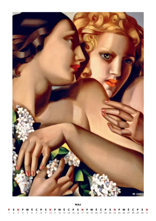 Kalendarz 2026 - Tamara Łempicka wzór 2 A3 - tantis.pl