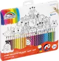 Kredki Super Soft 24 kolory. Metalowe opakowanie - tantis.pl