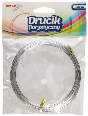Druciki florystyczne. Srebrne 2mmx3m - tantis.pl