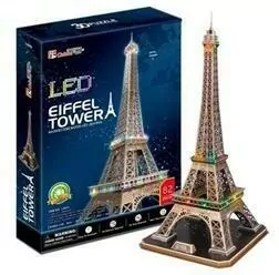 Puzzle 3D LED Eiffel Tower - tantis.pl