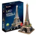 Puzzle 3D LED Eiffel Tower - tantis.pl