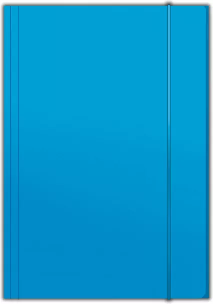 Teczka A4 z gumką. Plus Top. Błękitna - tantis.pl