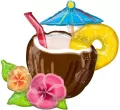 Balon foliowy Supershape Coconut Pina Colada - tantis.pl
