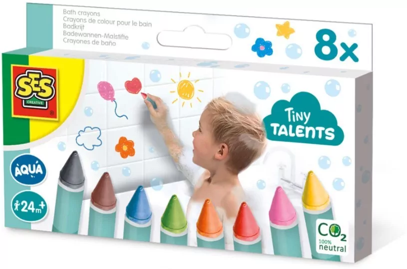 Kredki do malowania w kąpieli 8 kolorów - tantis.pl
