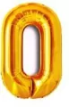 Balon foliowy złoty cyfra 0, wys. 81 cm BCF-955-0 - tantis.pl