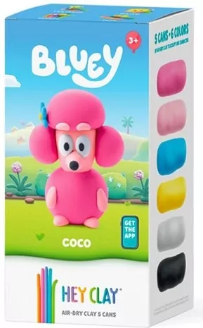 Hey Clay - Figurka Bluey Coco + akcesoriami 5pak - tantis.pl