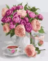 Malowanie po numerach BRUSHME 40x50 cm Fioletowa Martwa Natura - tantis.pl