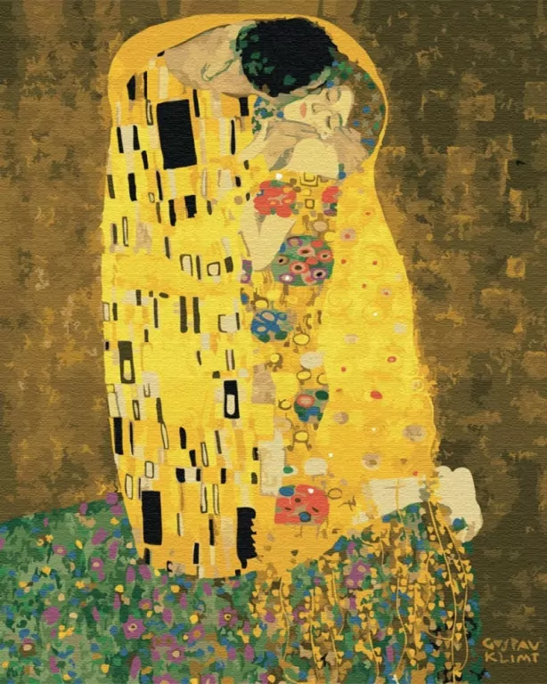 Malowanie po numerach BRUSHME 40x50 cm Pocałunek Gustav - tantis.pl