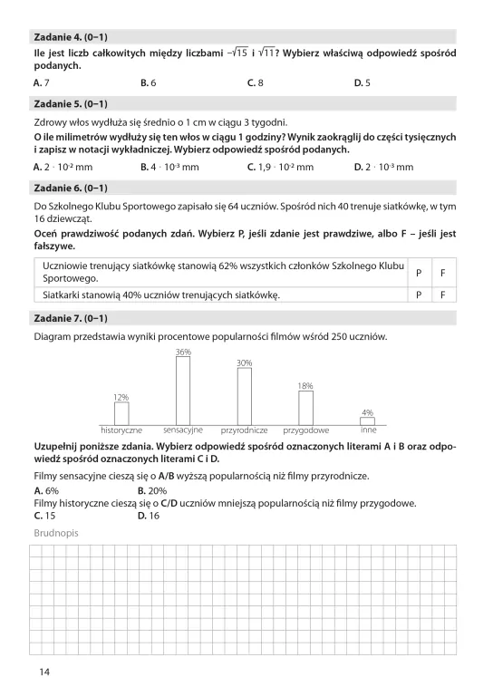 Arkusze egzaminacyjne z matematyki dla kl.8 - tantis.pl
