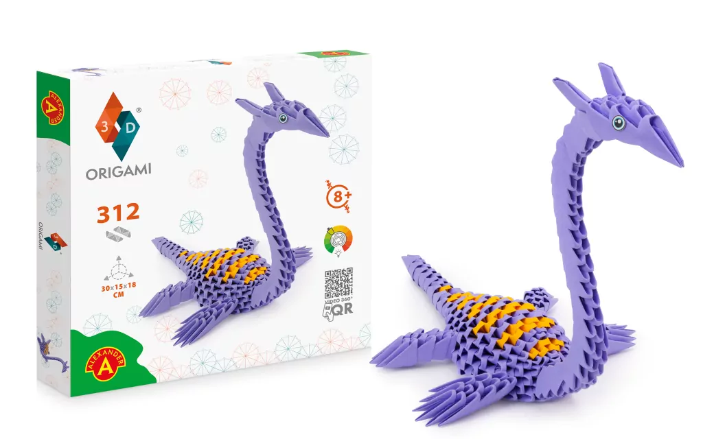 Origami 3D. Plezjozaur - tantis.pl