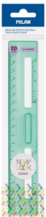 Linijka 20cm New Look zielona MILAN - tantis.pl