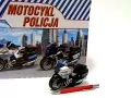 Motocykl Policja 13cm z napędem, światło, dźwięk M2217PL/DB HIPO - tantis.pl