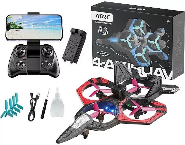 Samolot dron R/C czteroosiowy USB MIX - tantis.pl