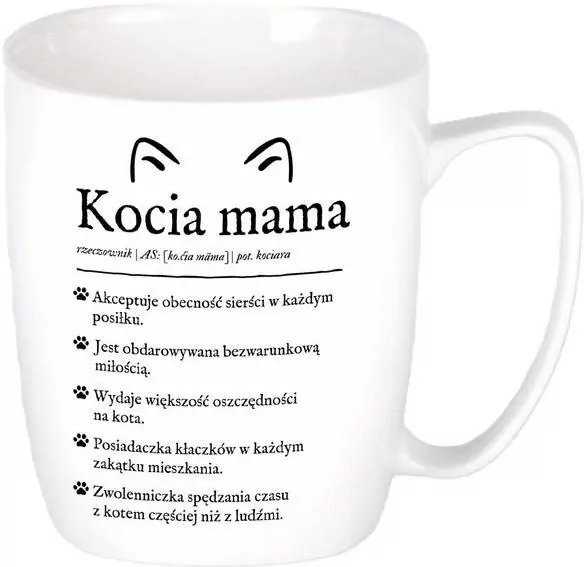 Kubek ceramiczny. Kocia mama - tantis.pl