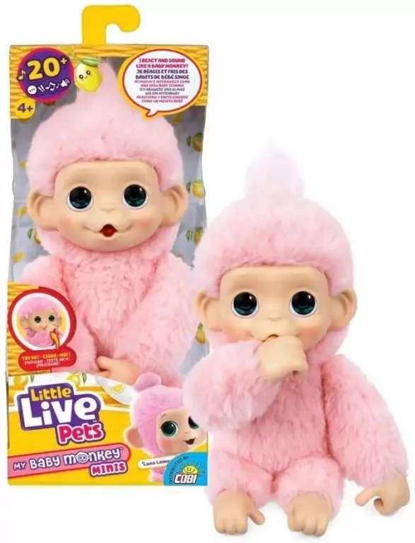 Little Live Pets - Mini Małpka Luna Lemon - tantis.pl