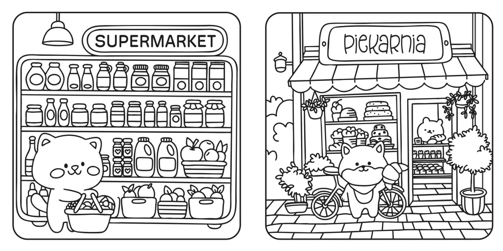 W mieście. Cosy colouring - tantis.pl