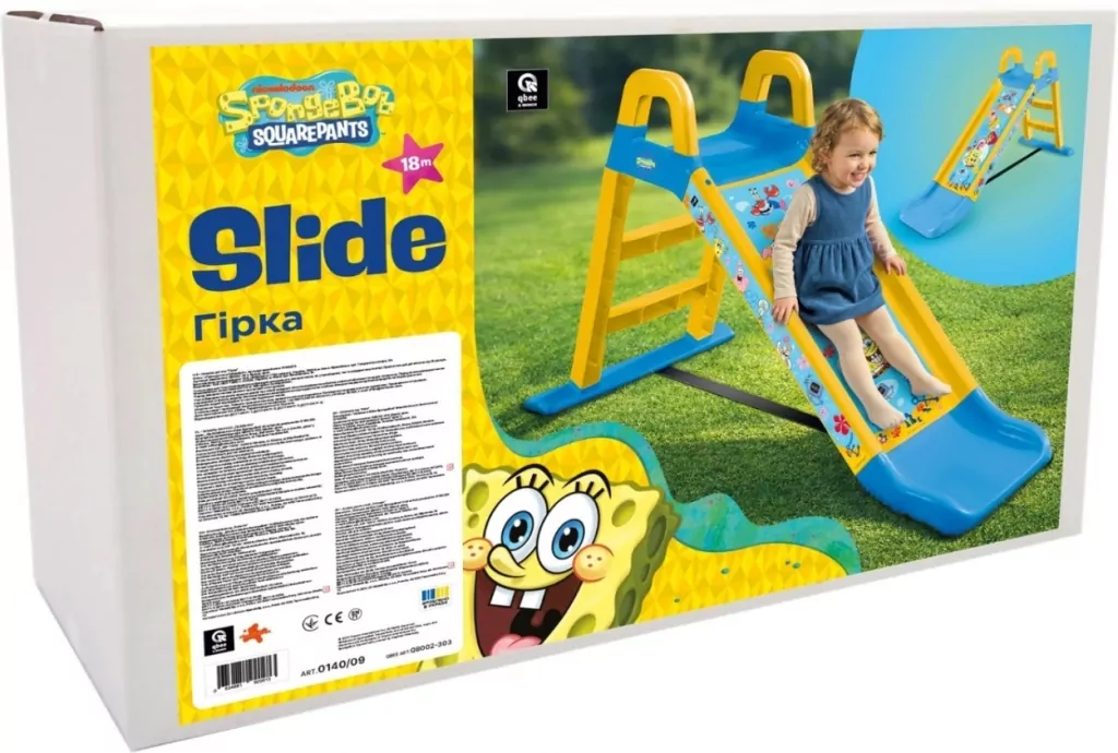 Zjeżdżalnia SpongeBob 140cm - tantis.pl