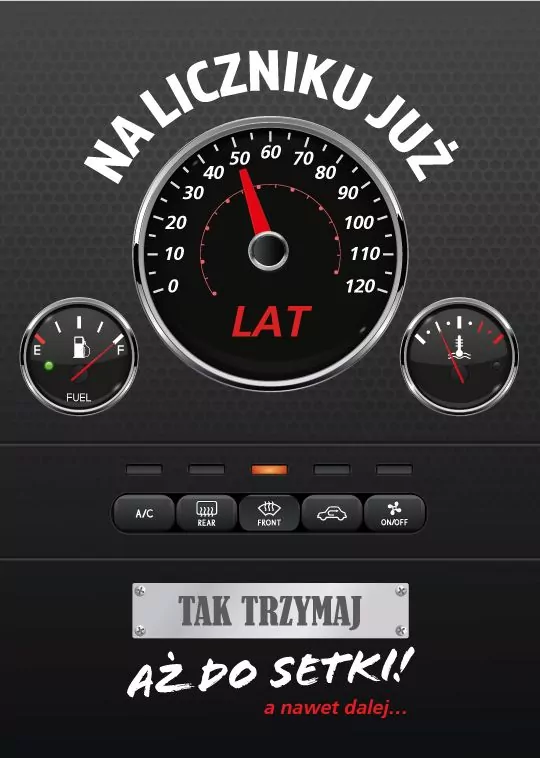 Karnet Urodziny wymienne cyfry - tantis.pl