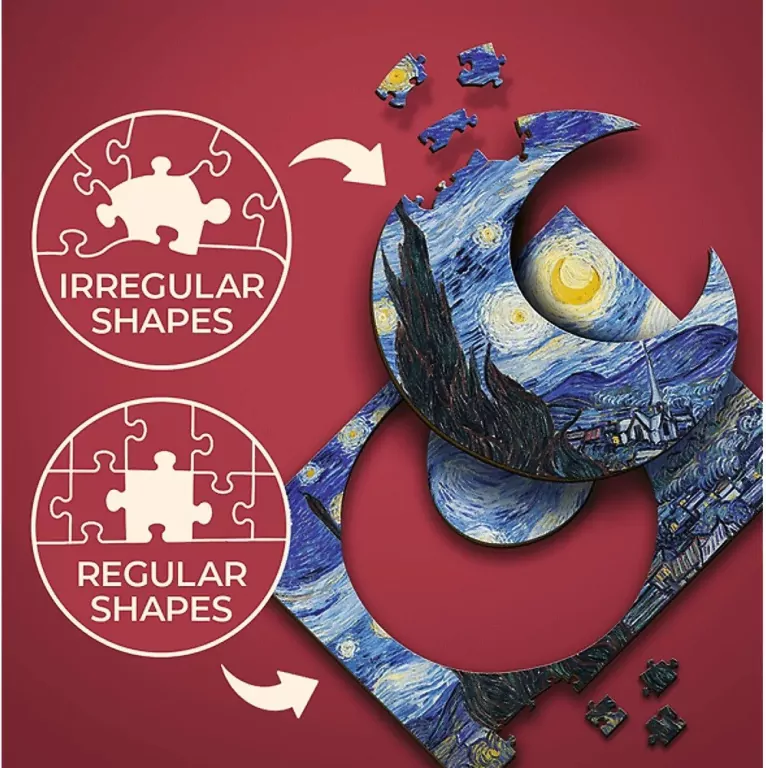 Gwiaździsta Noc. Puzzle drewniane 200 elementów - tantis.pl