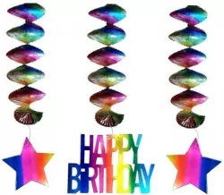 Dekoracja urodzinowa świderki Happy Birthday