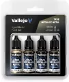 Vallejo: 77.258 - True Metallic Metal - Aged Metal Paint Set - tantis.pl