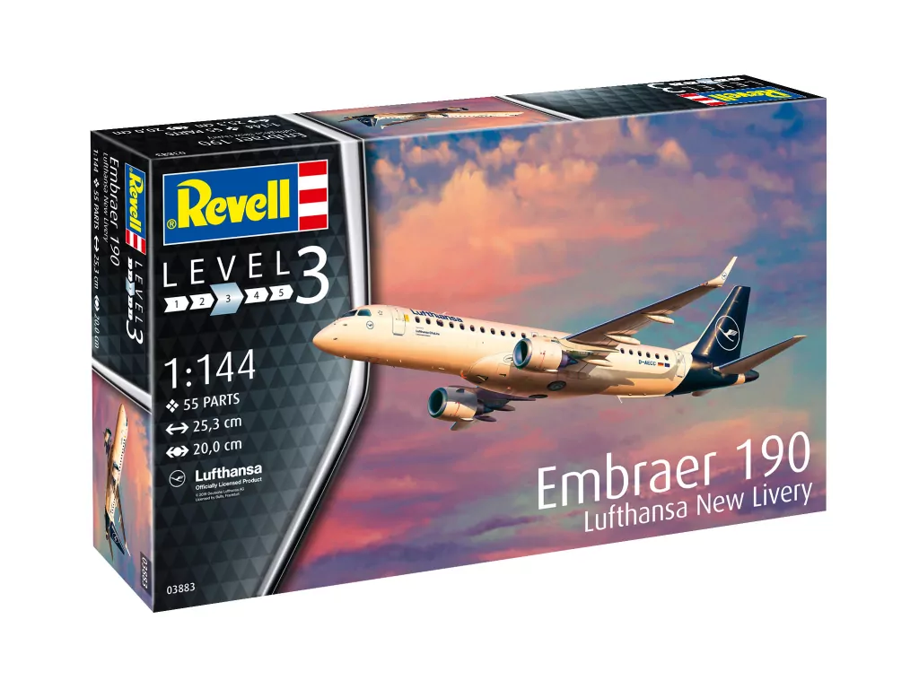 Embraer 190 Lufthansa New Livery. Samolot 1:144 - tantis.pl