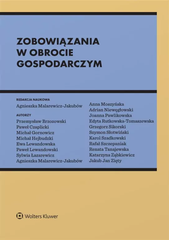 Zobowiązania w obrocie gospodarczym - tantis.pl