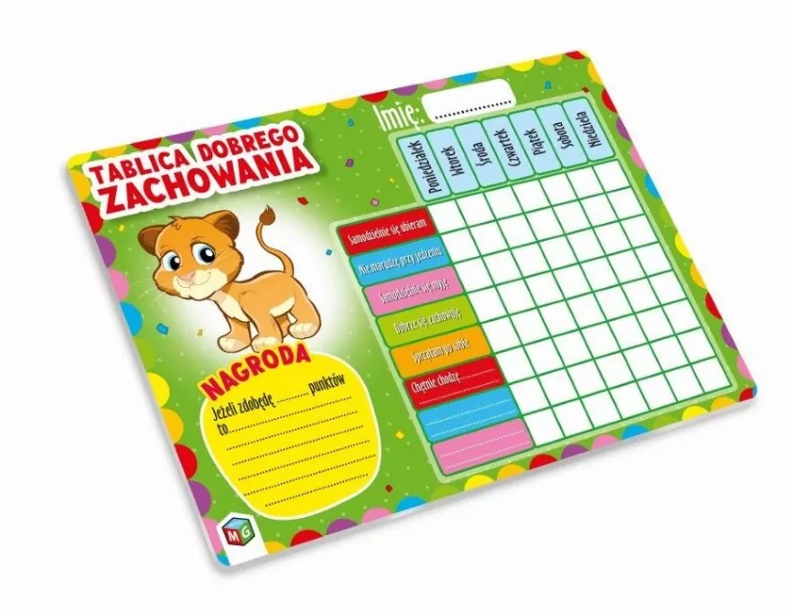 Tablica dobrego zachowania. Zielona - tantis.pl