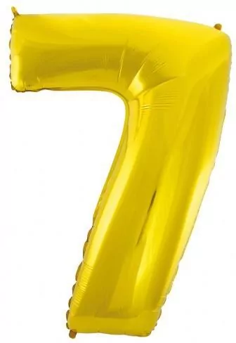 Balon foliowy. "Cyfra 7", złota, 92 cm - tantis.pl