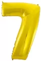 Balon foliowy. "Cyfra 7", złota, 92 cm - tantis.pl