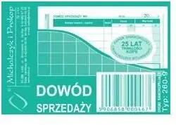 Dowód sprzedaży (paragon) 260-9 - tantis.pl