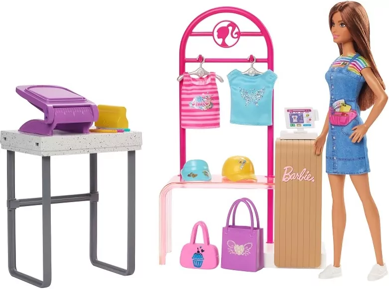 Barbie Projektantka mody Zestaw z lalką i akcesor. - tantis.pl