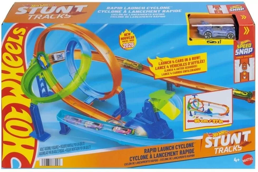 Hot Wheels Stunt Tracks Tor wyścigowy Rajdowy - tantis.pl