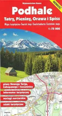 Podhale tatry pieniny orawa i spisz mapa turystyczna 1:75 000