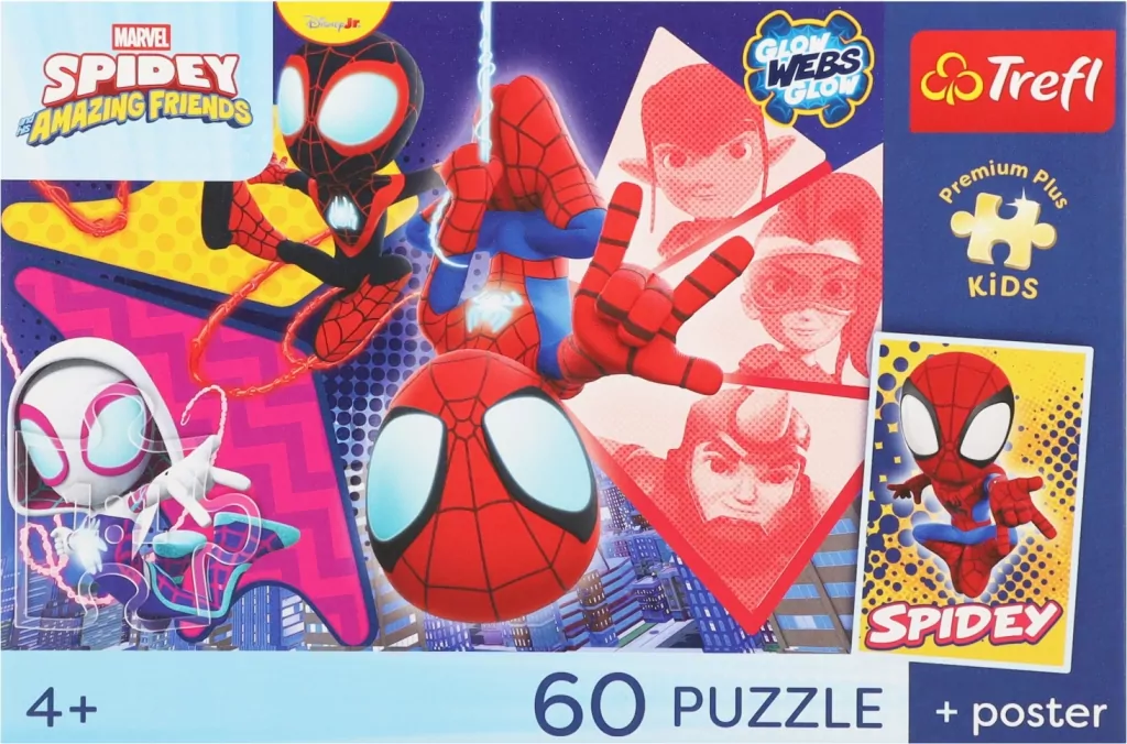 Puzzle 60 Spidey Niesamowita przygoda+plakatTREFL - tantis.pl