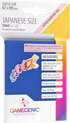 Gamegenic: Japanese Size Prime Sleeves (62x89 mm) 60 sztuk, Blue