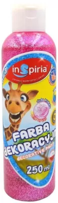 Farba dekoracyjna brokat różowa 250ml