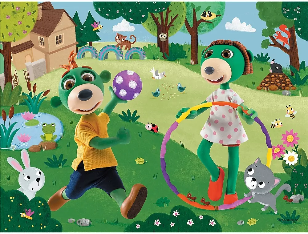 Puzzle 30 Aktywny dzień. Rodzina Treflików - tantis.pl