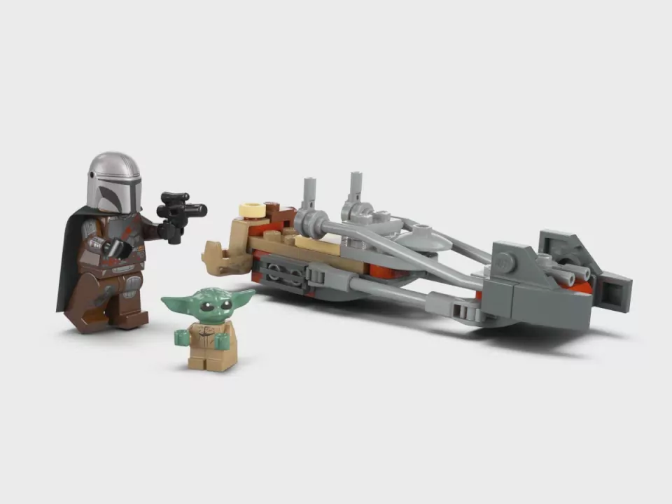 LEGO® Star Wars. Śmigacz Mandalorianina i Grogu  75436 - tantis.pl